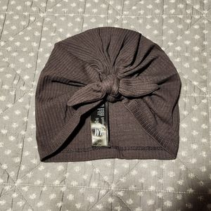Grey Ribbed Turban
